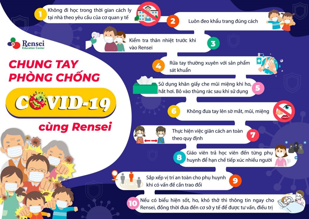 CÙNG RENSEI QUAY TRỞ LẠI AN TOÀN VÀ PHÒNG CHỐNG COVID – 19