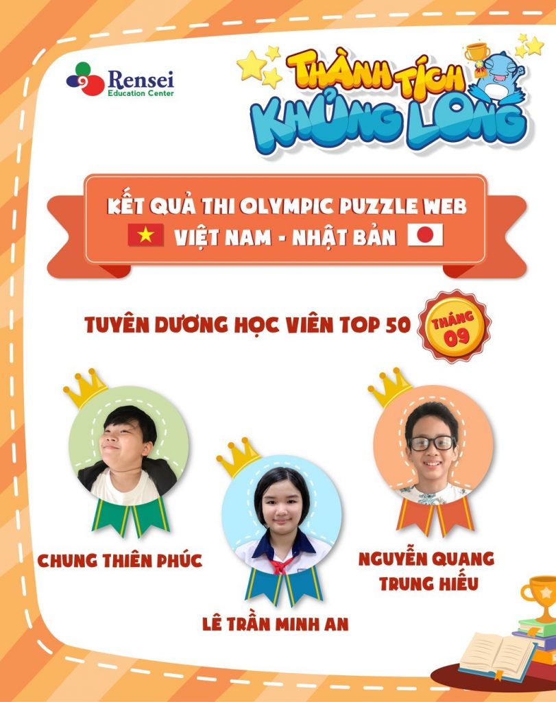 VINH DANH THÀNH TÍCH OLYMPIC PUZZLE WEB 09/2020 ?