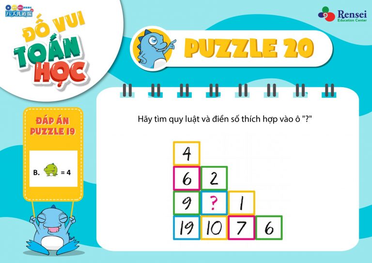 [ĐỐ VUI TOÁN HỌC] – PUZZLE_020