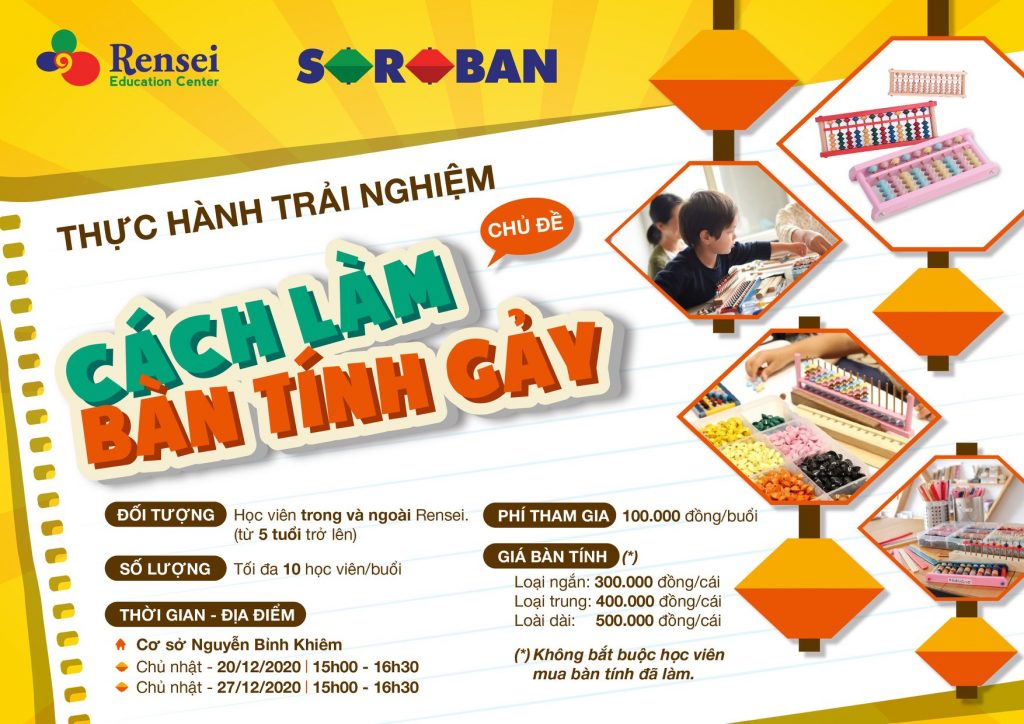 ? ĐÃ BAO GIỜ CÁC BÉ TỰ HỎI, CHIẾC BÀN TÍNH SOROBAN LÀM RA NHƯ THẾ NÀO??