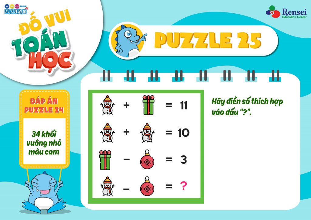 [ĐỐ VUI TOÁN HỌC] – Puzzle_025