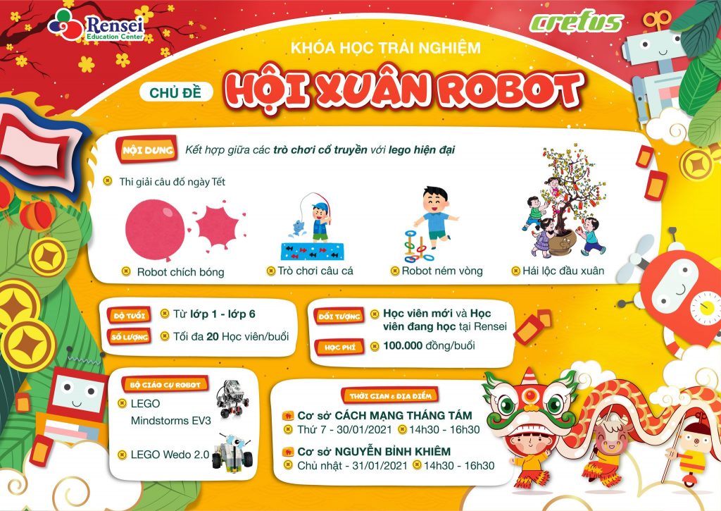 RENSEI EDUCATION CENTER thân mời các bạn nhỏ tới tham gia khóa trải nghiệm