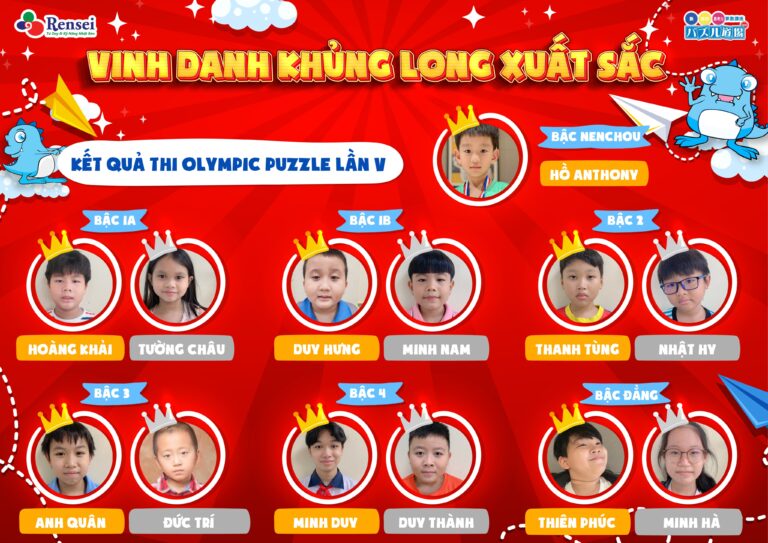 VINH DANH KHỦNG LONG XUẤT SẮC – OLYMPIC PUZZLE LẦN V