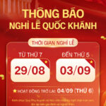 🇻🇳️🎊 THÔNG BÁO LỊCH NGHỈ LỄ QUỐC KHÁNH 2026